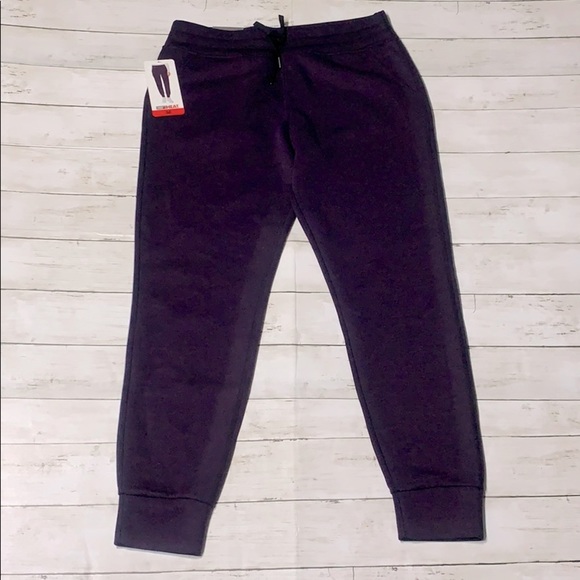 32 Degrees Pants - NWT 32° HEAT purple drawstring joggers size medium